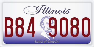 IL license plate B849080