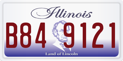 IL license plate B849121