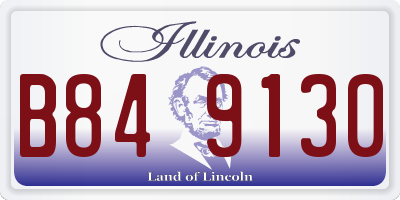 IL license plate B849130