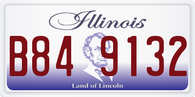 IL license plate B849132