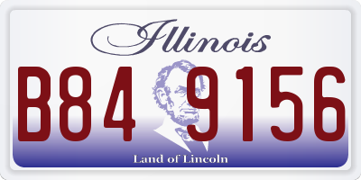 IL license plate B849156