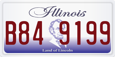 IL license plate B849199