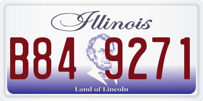 IL license plate B849271