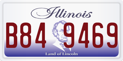 IL license plate B849469