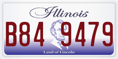 IL license plate B849479