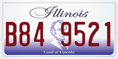 IL license plate B849521