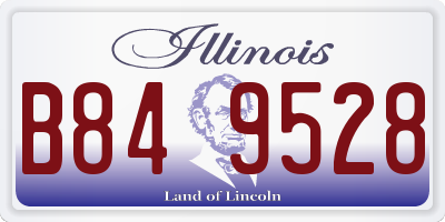 IL license plate B849528