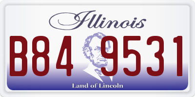 IL license plate B849531