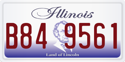 IL license plate B849561