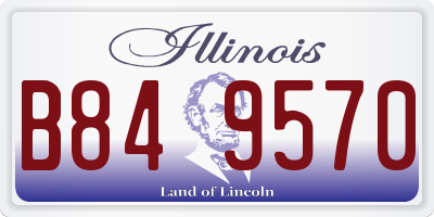 IL license plate B849570