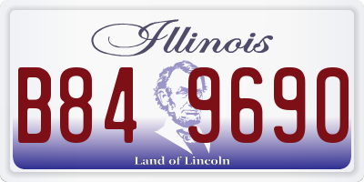 IL license plate B849690