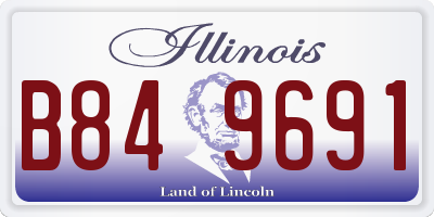 IL license plate B849691