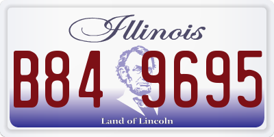 IL license plate B849695