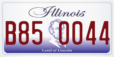 IL license plate B850044