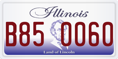 IL license plate B850060