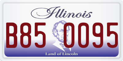 IL license plate B850095