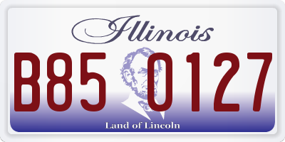 IL license plate B850127