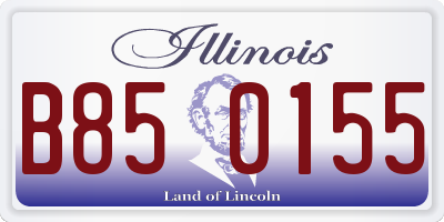 IL license plate B850155