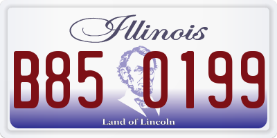 IL license plate B850199