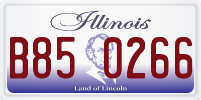 IL license plate B850266