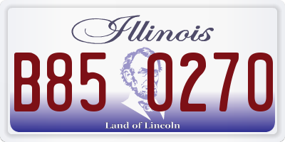 IL license plate B850270