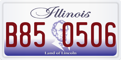 IL license plate B850506