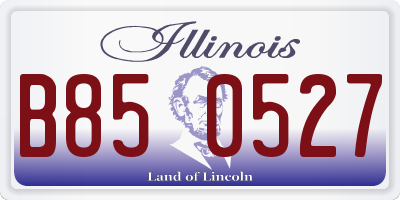 IL license plate B850527
