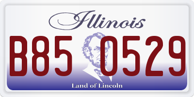IL license plate B850529