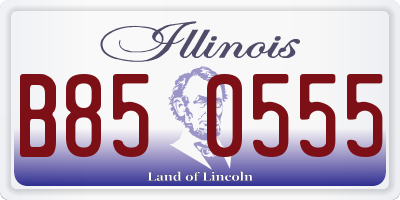 IL license plate B850555