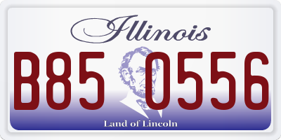 IL license plate B850556