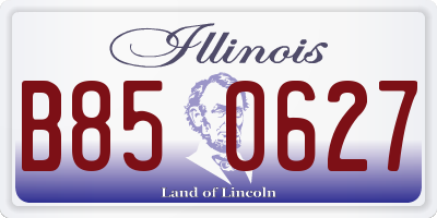 IL license plate B850627