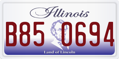 IL license plate B850694