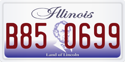 IL license plate B850699