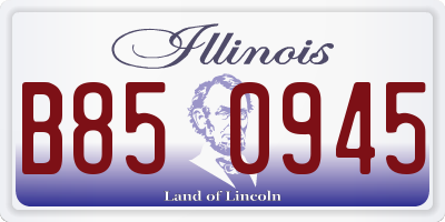 IL license plate B850945