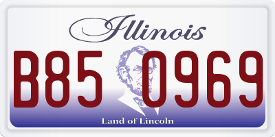 IL license plate B850969