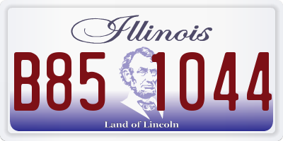 IL license plate B851044