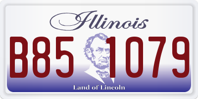 IL license plate B851079