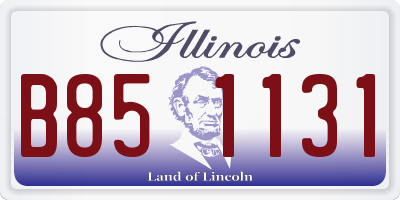 IL license plate B851131
