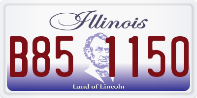 IL license plate B851150
