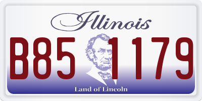 IL license plate B851179
