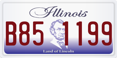 IL license plate B851199