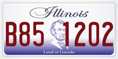IL license plate B851202
