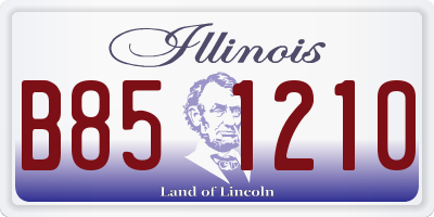 IL license plate B851210