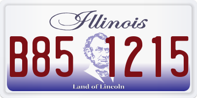 IL license plate B851215
