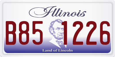 IL license plate B851226