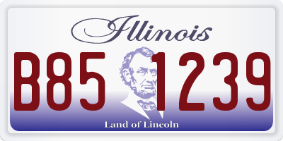 IL license plate B851239