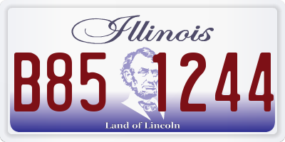 IL license plate B851244