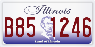 IL license plate B851246