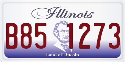 IL license plate B851273