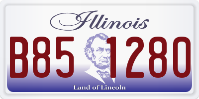 IL license plate B851280